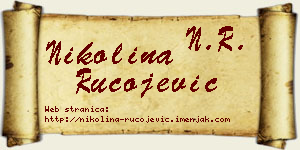 Nikolina Rucojević vizit kartica